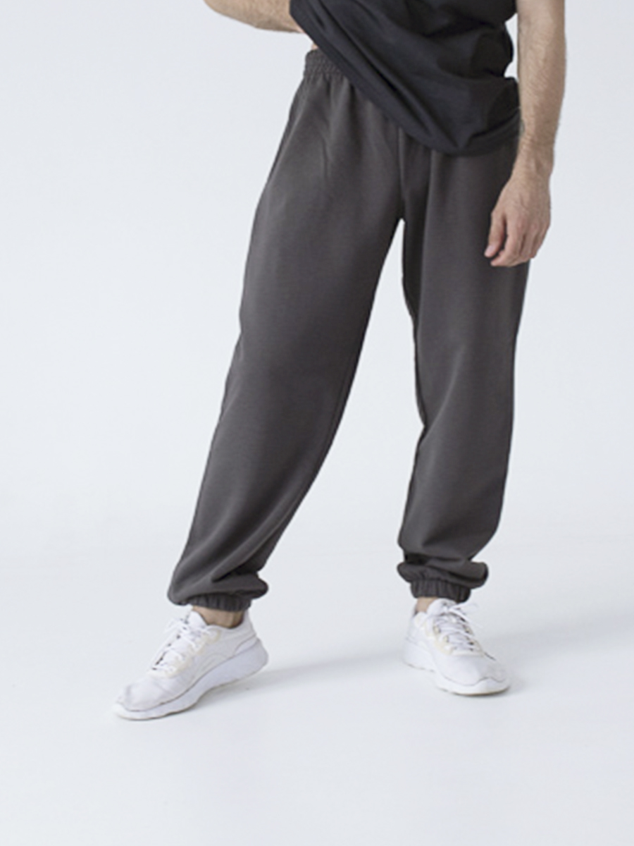 Брюки-джоггеры графитовые