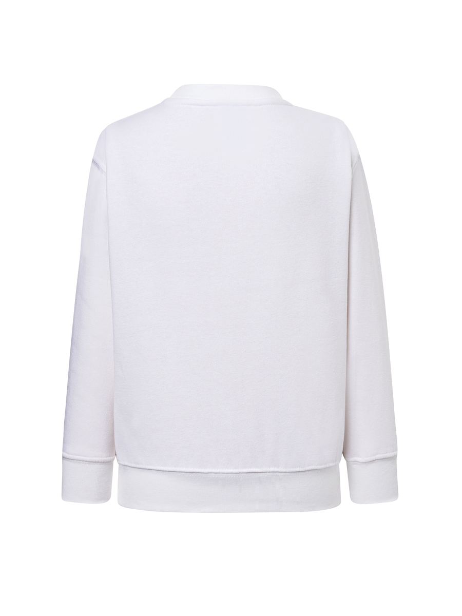 Подростковый белый свитшот с вышивкой "Василек" 