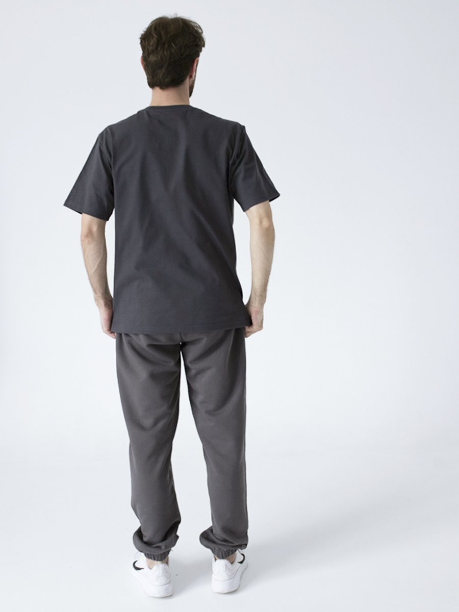 Брюки-джоггеры графитовые