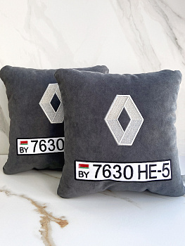 Комплект серых подушек "Renault", 33x33 см